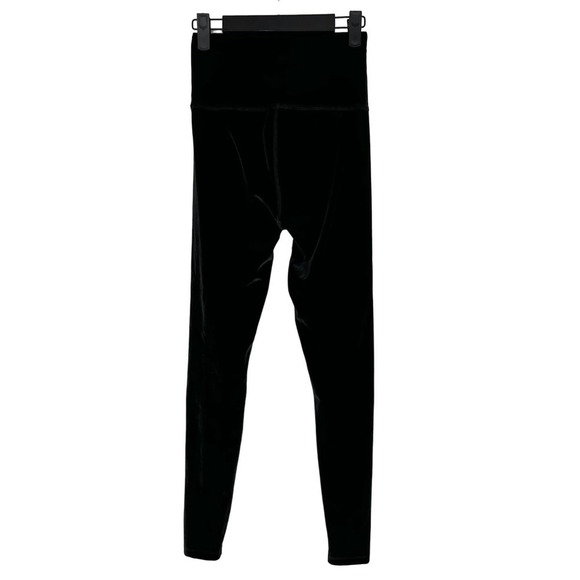 Beyond Yoga Black Velvet Motion High Waisted Midi Pull On Legging Size Small - Picture 3 of 7